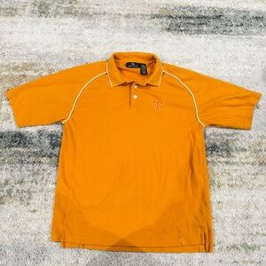 Antigua Bright Orange Polo with White Trim
